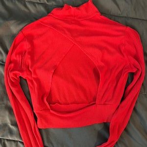 Open back long sleeve